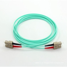 Sc-Sc Om3 Aqua Fibra Óptica Patch Cord